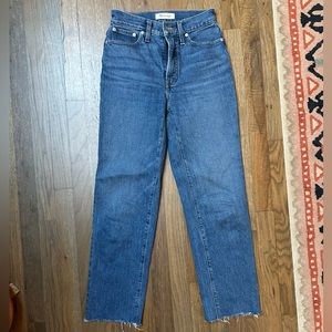 Madewell perfect vintage straight jeans 23